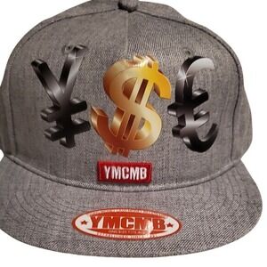 YMCMB Young Money Cash Money Billionaires Snapback Hat Cap Gray One Size